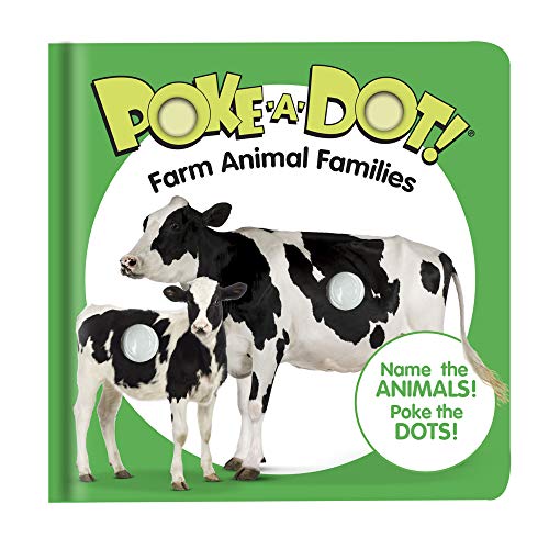 10 Engaging Farm Animal Families: Melissa & Doug Children’s Book with Interactive Button-Popping Fun