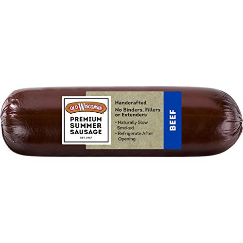 10 Facts About Old Wisconsin Premium Summer Sausage: 100% Natural, High Protein, Low Carb, Gluten Free, Beef Flavor, Keto-friendly, and Ready to Eat