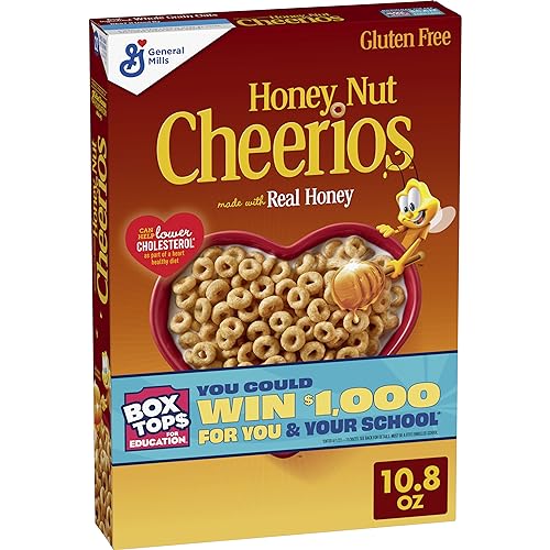 10.8oz Cheerios Honey Nut Cheerios: Heart Healthy, Gluten Free Cereal with Whole Grain Oats