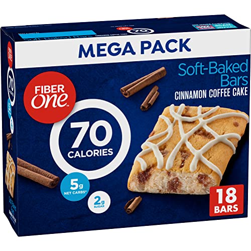 18-Count Fiber One 70 Calorie Soft-Baked Bars: Cinnamon Coffee Cake Flavor