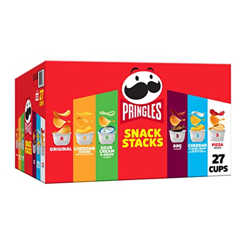 27 Cups Pringles Variety Pack: The Best Snack Stacks for Lunch, Office, and Kids