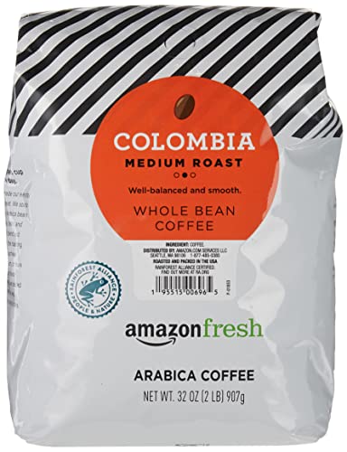 32 Ounce Amazon Fresh Colombia Whole Bean Coffee: Best Price, Medium Roast, and Quality Recommendation