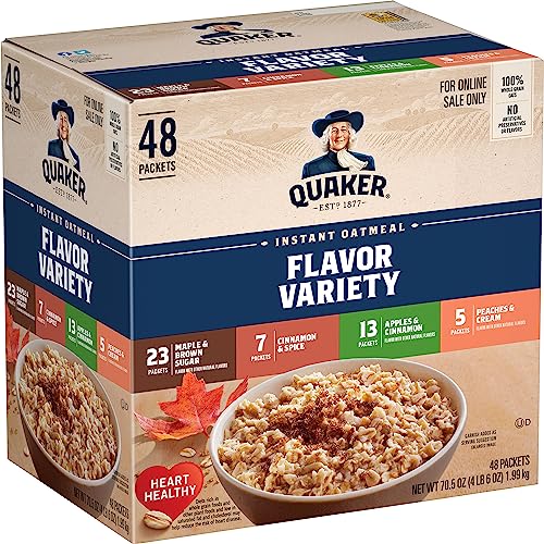 48-Count Quaker Instant Oatmeal Variety Pack: Best Price and Flavor Recommendations