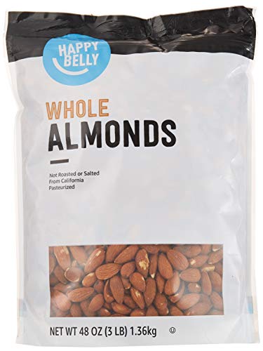 48 Ounce Happy Belly Whole Raw Almonds: Best Price and Quality on Amazon