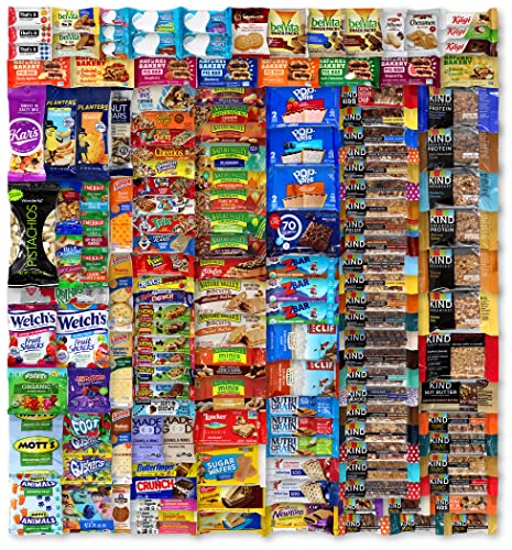 50-Count Healthy Snack Box Variety Pack - Nature’s Valley, Cliff, Kind Bars & More - Ideal Office Snacks for Adults - Delicious & Nutritious Assortment