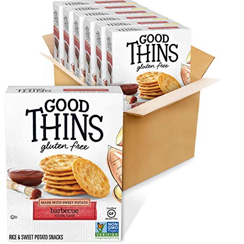 6 Boxes of Gluten-Free Good Thins BBQ Rice & Sweet Potato Snacks: A Tasty and Healthy Choice