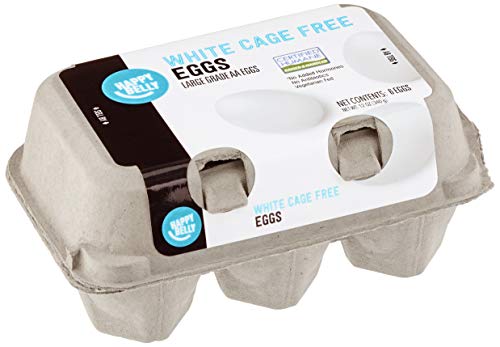 6 Count Grade AA Cage-Free Large White Eggs on Amazon Fresh: Packaging May Vary