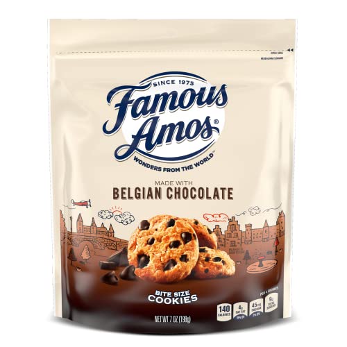 7 oz Bag of Famous Amos Wonders of the World Belgian Gourmet Chocolate Chip Cookies: A Delicious Recommendation for Snack Lovers