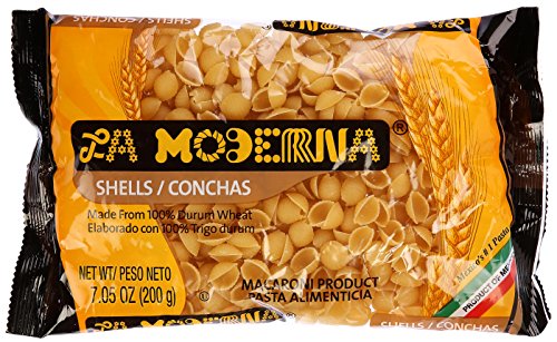 7 Oz La Moderna Shells Pasta: Durum Wheat, Protein, Fiber, Vitamins - Best Price and Nutritional Benefits