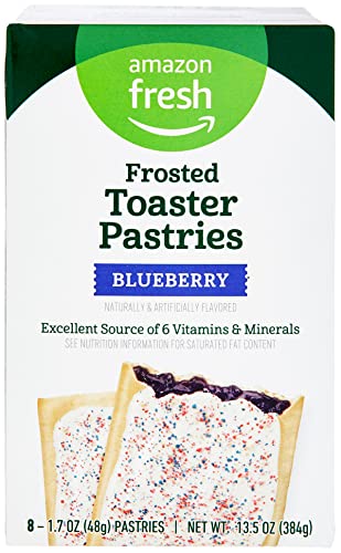 8 ct Amazon Fresh Frosted Blueberry Toaster Pastries: Price, Tips, and Facts