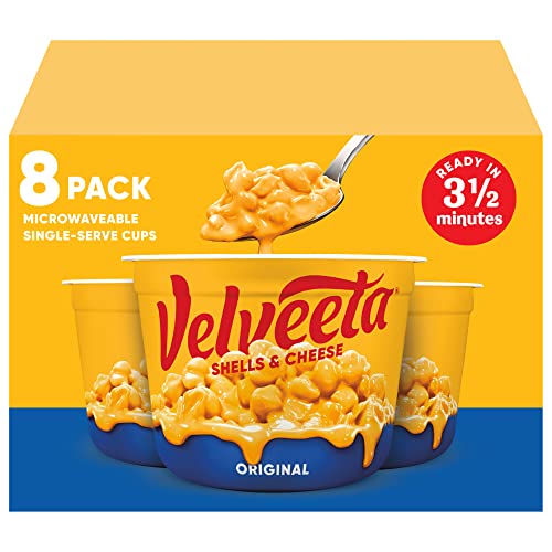 8-Pack of Velveeta Shells & Cheese Original Mac and Cheese Cups: Your Affordable and Convenient Meal Solution