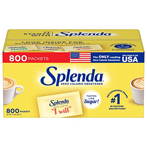 800 Individual Packets of Splenda No Calorie Sweetener - Best Value Pack at an Affordable Price (28.21 Ounce)