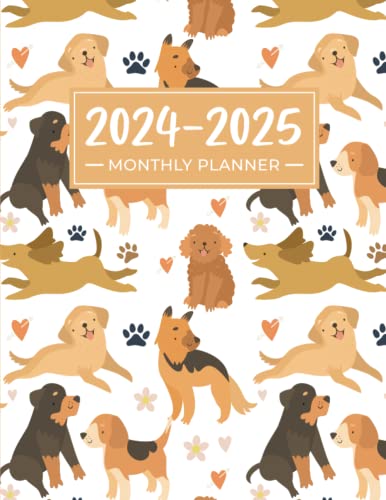 A Comprehensive 2024-2025 Monthly Planner for Dog Lovers