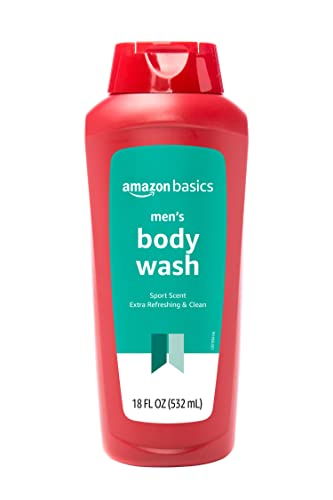 Amazon Basics Men’s Body Wash: Sport Scent, 18 fl oz - A Budget-Friendly Choice!