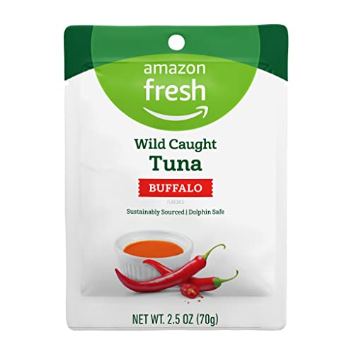 Amazon Fresh - Buffalo Flavor Tuna Pouch: A Delicious and Convenient 2.5 oz Option