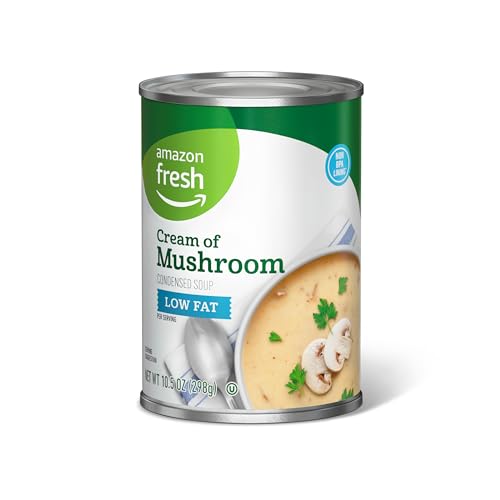 Amazon Fresh - Low Fat Cream of Mushroom Soup, 10.5 oz: Packaging May Vary