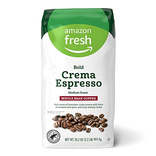 Amazon Fresh Bold Crema Espresso, Whole Bean, Medium Roast - A 2.2 lb Coffee Review