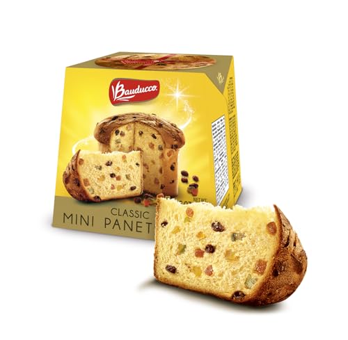 Bauducco Mini Panettone: A Moist and Fresh Holiday Cake - Traditional Italian Recipe with Candied Fruit & Raisins - 2.8oz - Best Price and Deals!