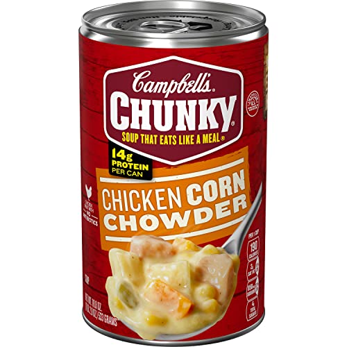 Campbell’s Chunky Soup: Chicken Corn Chowder in an 18.8 Oz Can - A Budget-Friendly and Delicious Choice