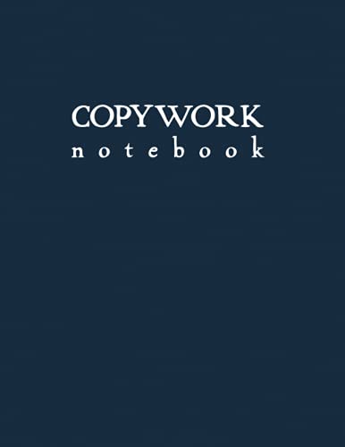 Copywork Notebook: Affordable Dark Blue Softcover Blank Lined Journal by schoolnest - A Budget-Friendly Writing Companion for Students