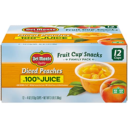 Del Monte Diced Peaches Fruit Cup Snacks: A 12-Pack of 100% Fruit Juice, 4 oz - All You Need to Know