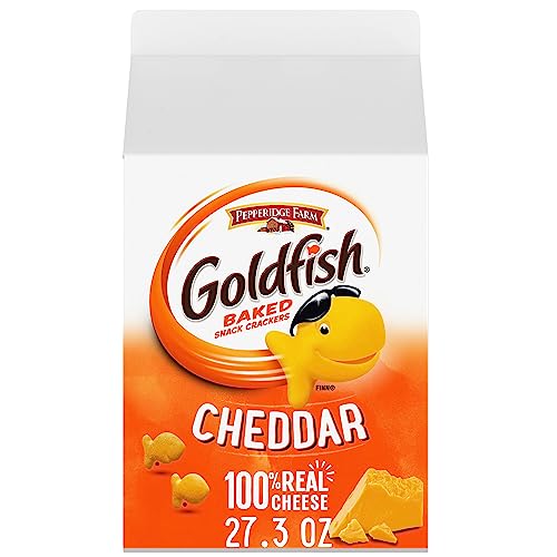 Goldfish Cheddar Cheese Crackers: 27.3 oz Carton Review & Buying Guide