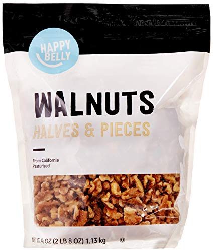 Happy Belly California Walnuts Halves and Pieces: Best Price, 40 Ounce Deal