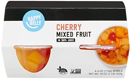 Happy Belly Cherry Mixed Fruit in Juice - A Delicious and Convenient Snack Option