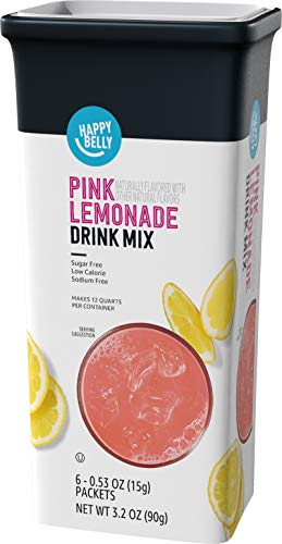 Happy Belly Drink Mix Singles: Pink Lemonade - Best Price and Discount Tips for 6 Count Pack (Previously Solimo)