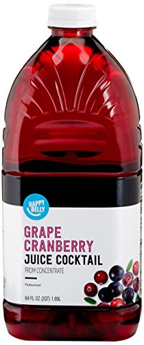 Happy Belly Grape Cranberry Juice Cocktail - A Budget-Friendly 64 Fl Oz Bottle on Amazon