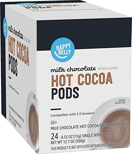 Happy Belly Hot Cocoa Pods: A Review of Amazon’s Milk Chocolate Option (24 Count, Pack of 1)