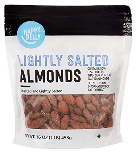 Happy Belly Roasted & Lightly Salted Almonds: Best Price, 16 Ounce Bag - A Nutty Delight!