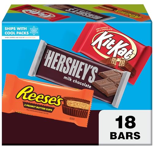 Hershey’s, Kit Kat, and Reese’s Assorted Milk Chocolate: Halloween Candy Variety Box, 27.3 oz (18 Count) - Best Deals and Affordable Options