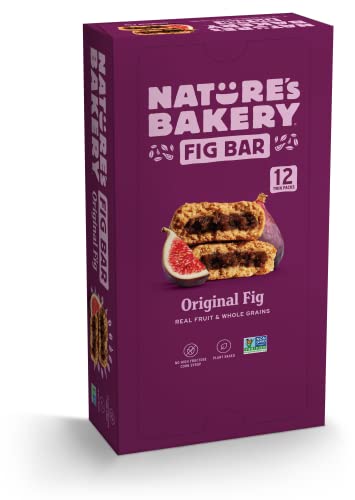 Nature’s Bakery Whole Wheat Fig Bars: A Vegan, Non-GMO Snack Bar with Real Fruit - 12 Twin Packs!