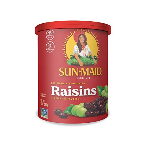 Sun-Maid California Sun-Dried Raisins: A Nutritious Snack for Lunches and Snacks - 13 oz Canister