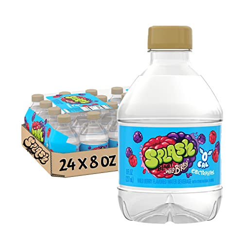 Top 10 Facts about Splash Blast Wild Berry Flavored Water: Zero Sugar, Electrolytes, 8 Fl Oz, 24 Pack