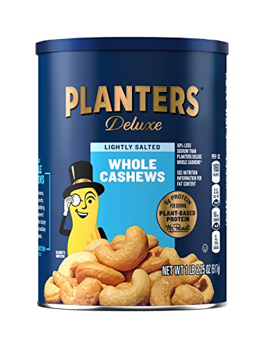 Top-Rated Planters Lightly Salted Deluxe Whole Cashews: 1lb 2.25oz Canister - Price, Tips, and Facts