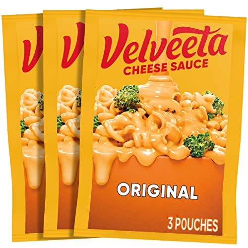 Velveeta Original Melting Cheese Sauce Pouches: A 3-Pack Box of 4 oz Packets