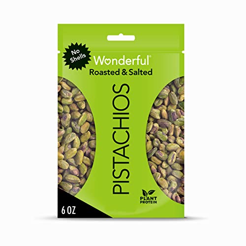 Wonderful Pistachios No Shells: A Protein-Packed, On-the-Go Snack in a 6 oz Resealable Bag